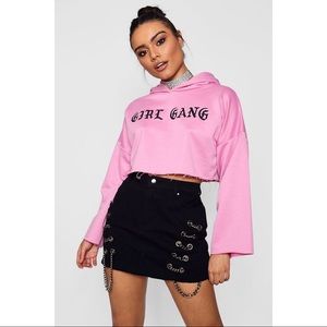 [boohoo] • [denim chain skirt]